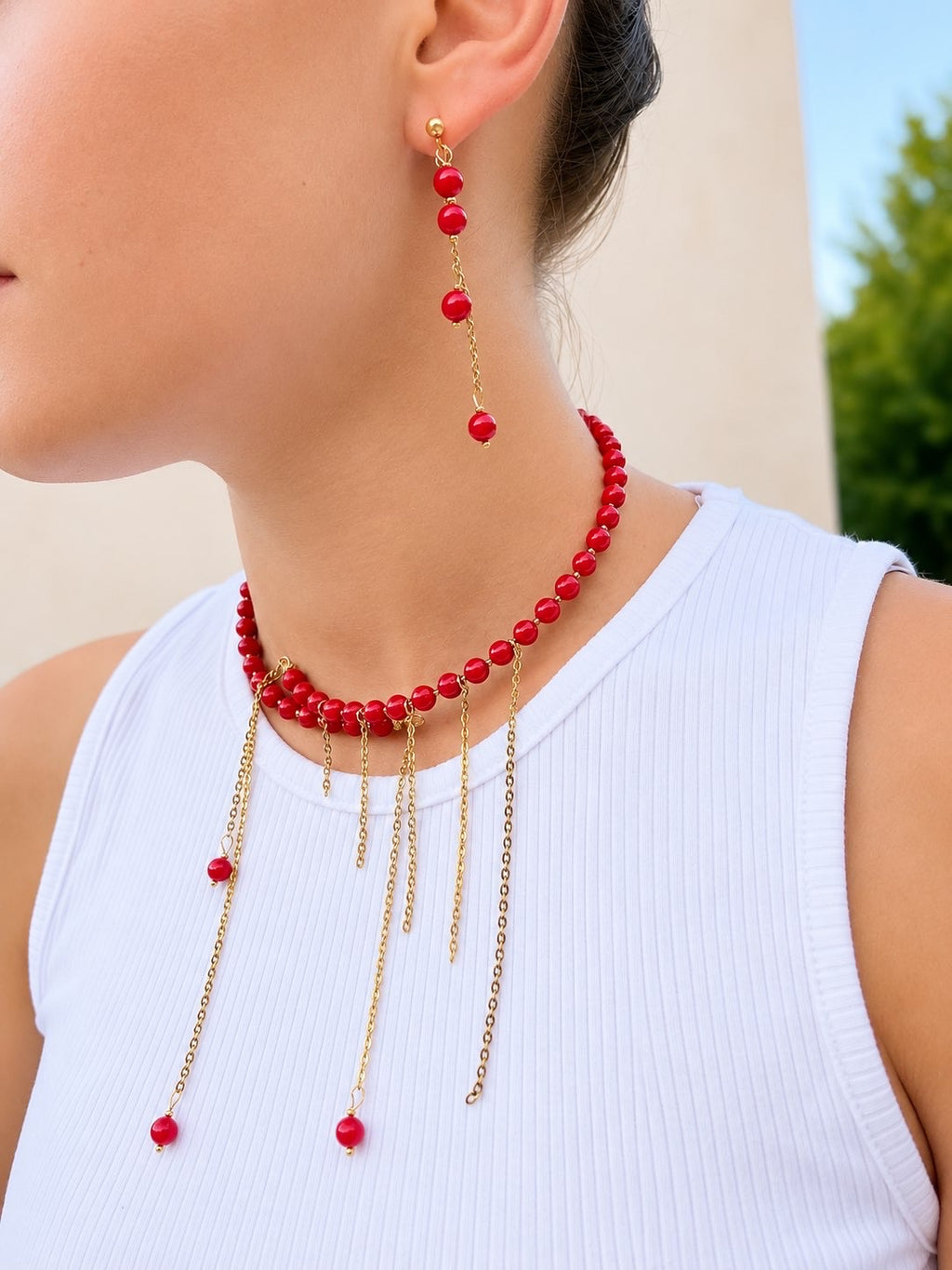 Boucles d’oreilles RUBIS