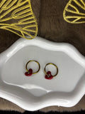 Boucles d'oreilles ROUGE FÉLINE