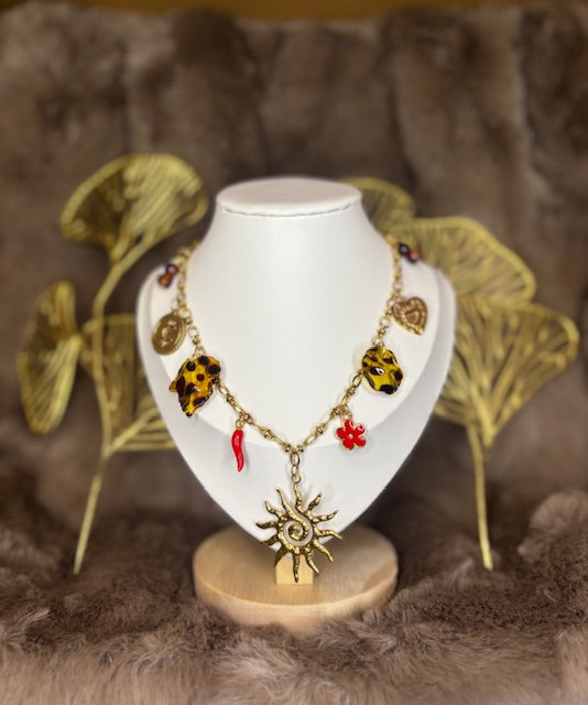 Collier ROUGE FÉLINE